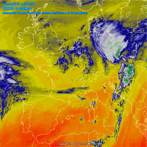 Satellite Meteosat 12 7,3µm